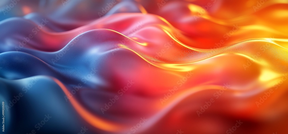 Abstract flowing 3D background with blue and orange colors. Abstract flowing 3D background with blue and orange colors.