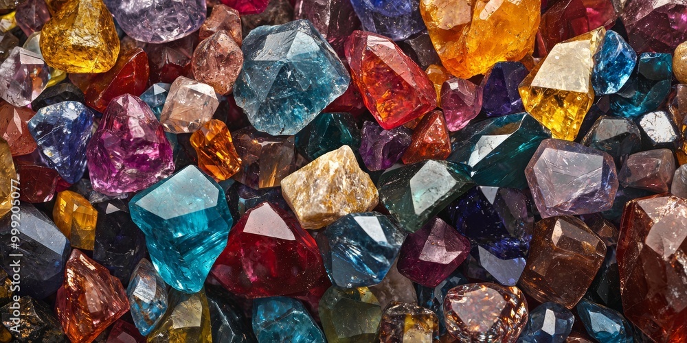 A lot of colorful gem, generative AI A lot of colorful gem, generative AI