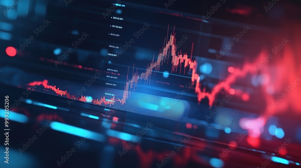 Abstract Digital Financial Data Visualization Abstract Digital Financial Data Visualization