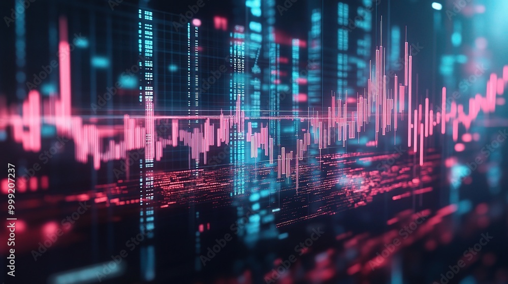 Digital Data Visualization Abstract Background Digital Data Visualization Abstract Background