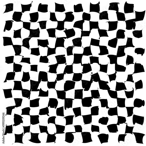 Psychedelic checkerboard pattern