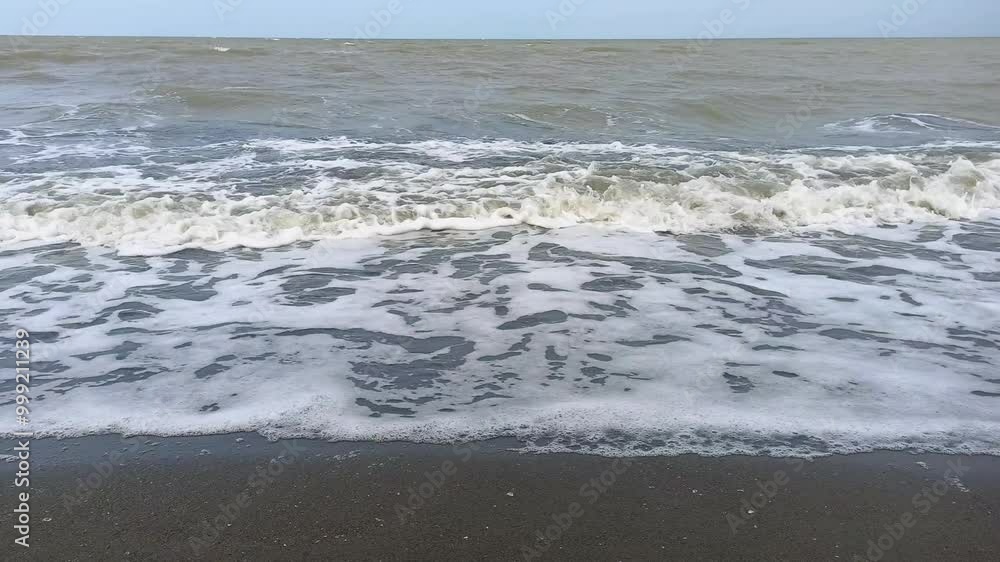 Small waves on the beach Small waves on the beach
