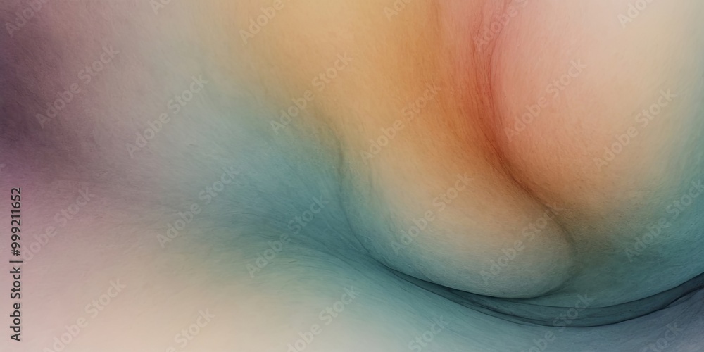 Fototapeta premium A colorful abstract painting with a blue and green swirl