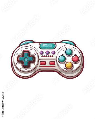 8-bit pixel art of a classic gaming controller.