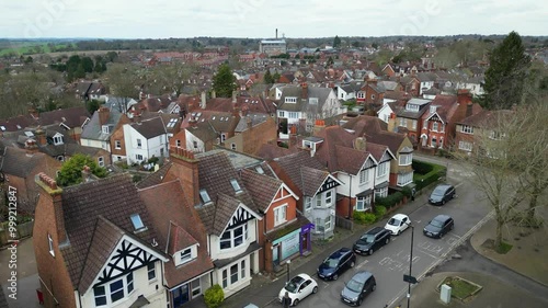 Central Saint Albans City and Downtown View of England United Kingdom. March 16th, 2024