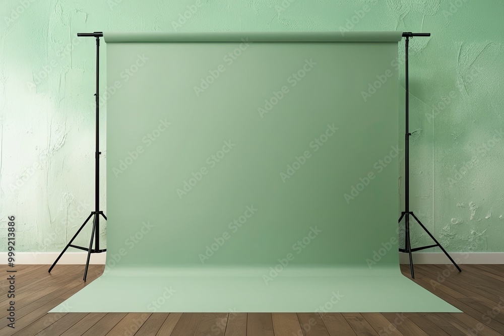 Soft Pastel Green Background Textured Walls Natural Light Ideal for Product Display Soft Pastel Green Background Textured Walls Natural Light Ideal for Product Display