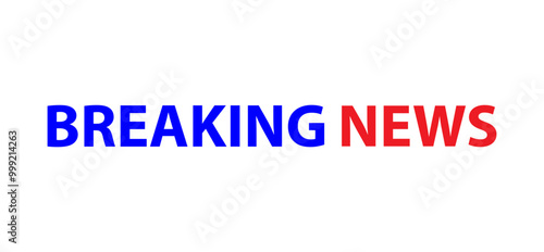 Breaking news header vector illustration. Breaking news label. Breaking news element