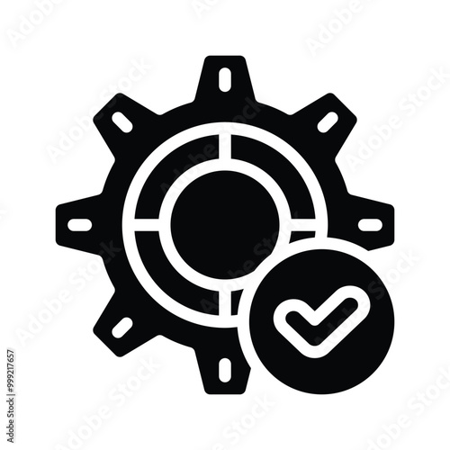 Setting card icon isolated on white background. Setting symbol, logo illustration