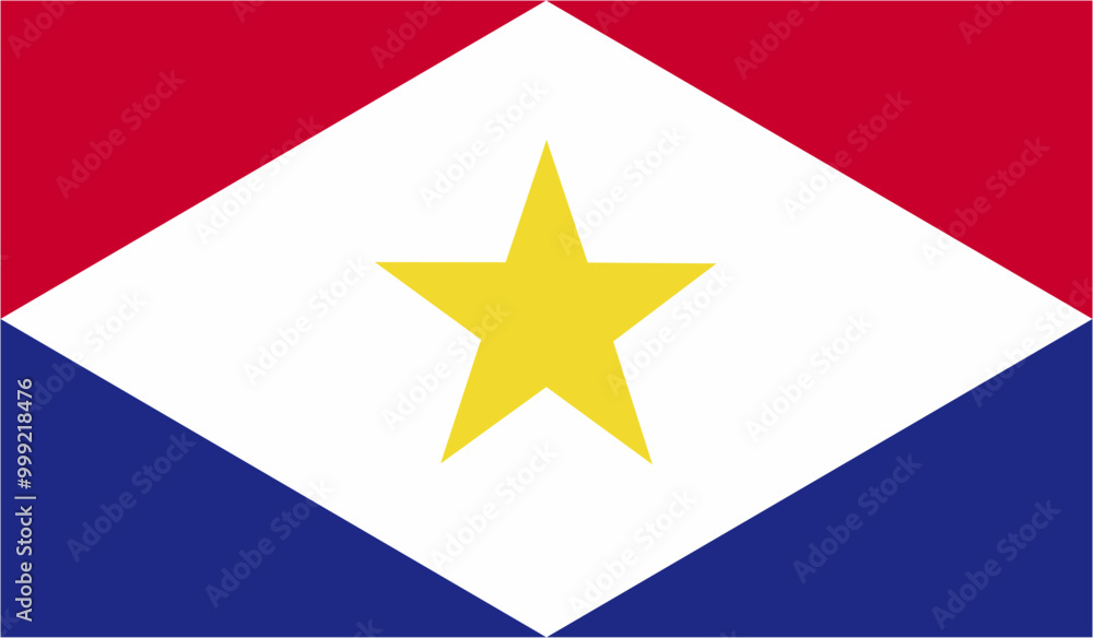 Saba official flag vector with standard size and proportion. National flag emblem with accurate size and colors. Saba official flag vector with standard size and proportion. National flag emblem with accurate size and colors.