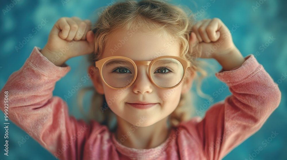 Confident child striking a powerful pose, embodying the self-belief that drives true innovation Confident child striking a powerful pose, embodying the self-belief that drives true innovation