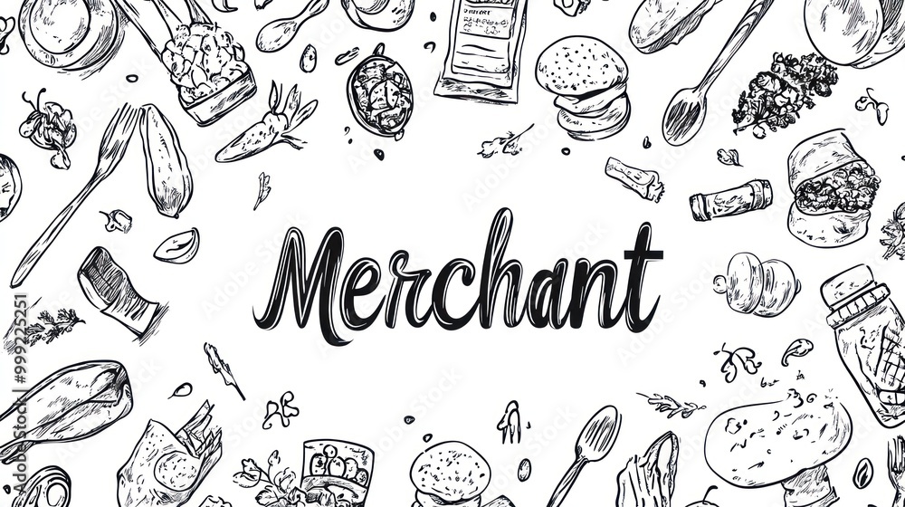 Merchant Food Illustration Merchant Food Illustration