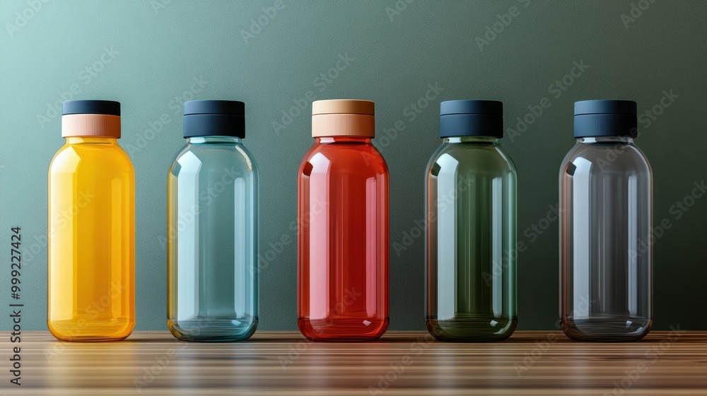 Unbranded water bottle with a clean, sleek shape, plain label area for your branding Unbranded water bottle with a clean, sleek shape, plain label area for your branding