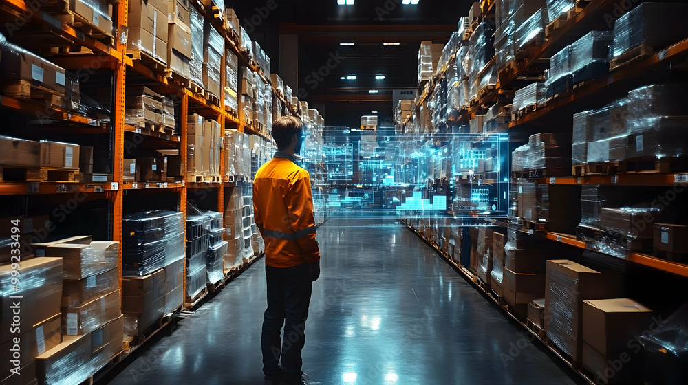 Warehouse Worker Using Augmented Reality to Manage Inventory Warehouse Worker Using Augmented Reality to Manage Inventory