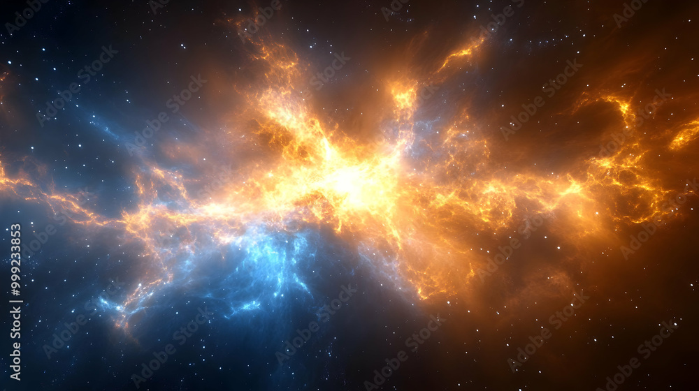 Cosmic Fire and Ice: A Stunning Nebula Display Cosmic Fire and Ice: A Stunning Nebula Display