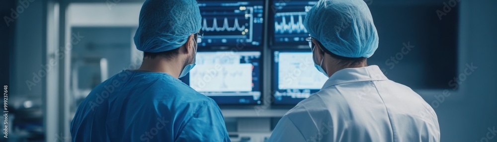 Doctors Reviewing Patient Lab Results in Medical Environment Doctors Reviewing Patient Lab Results in Medical Environment