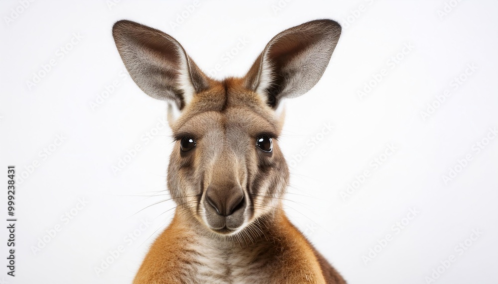 Kangaroo on white background. Isolated of Animal. Kangaroo on white background. Isolated of Animal.