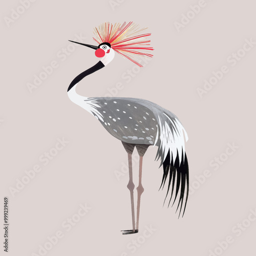 rawpixel_office_24_cute_grey_crowned_crane_illustration_in_the__c330277f-891b-4a71-9f79-b5c9e05d939d-p photo