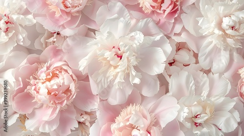 A closeup of pink cherry blossoms in full bloom against a soft pink background, showcasing delicate petals and the beauty of nature, perfect for a spring or floral-themed setting