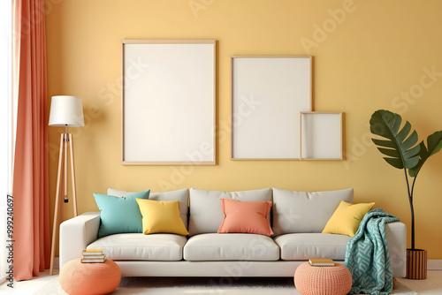 Bright Apartment with Posters and Natural Elements
