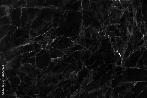 Black marble texture abstract background pattern with high resolution.