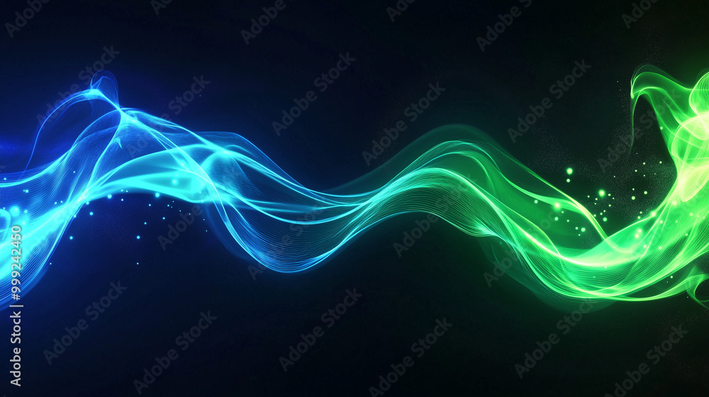 Fototapeta premium Dynamic Pulsing Abstract Background with Glowing Elements