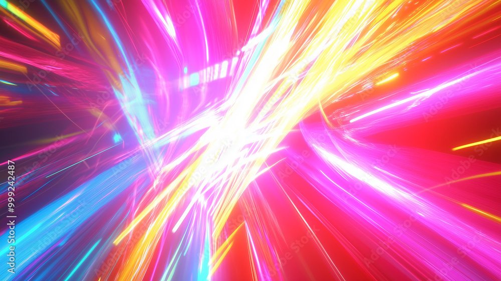 Vibrant Dynamic Anime Style Background with Energetic Colors Vibrant Dynamic Anime Style Background with Energetic Colors