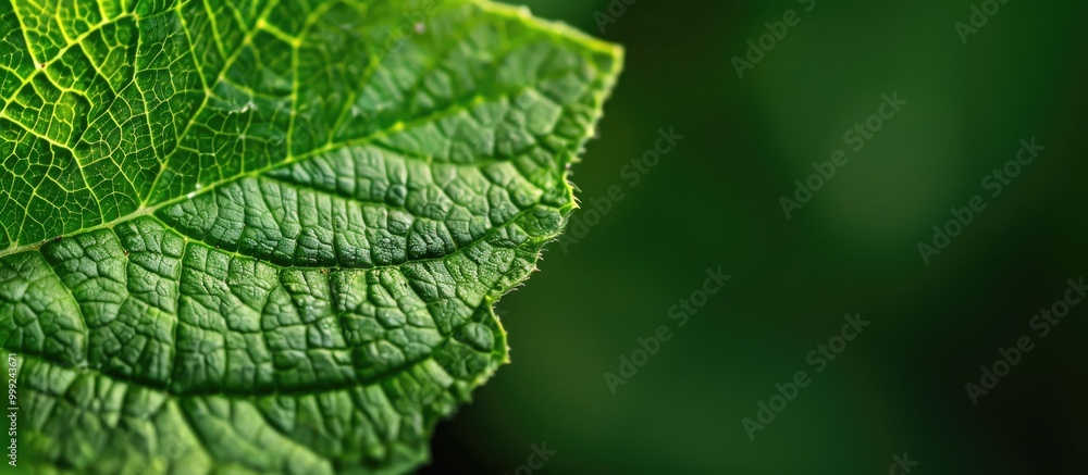 Green Leaf Plant Closeup Macro Green Leaf Plant Closeup Macro