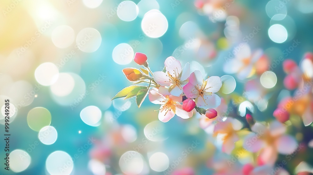 bright floral background and Bokeh in spring1 bright floral background and Bokeh in spring1