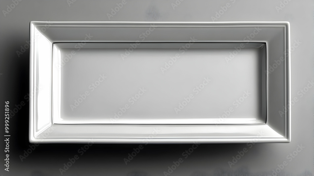 White Rectangular Serving Tray with Decorative Border White Rectangular Serving Tray with Decorative Border