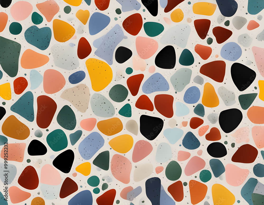 Colorful Classic Terrazzo Texturae background Colorful Classic Terrazzo Texturae background