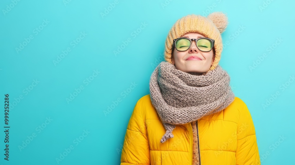 Cozy Portrait of a Person Braving the Winter Chill Outdoors Cozy Portrait of a Person Braving the Winter Chill Outdoors