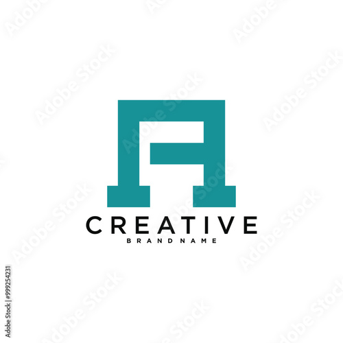 Abstract letter A logo design. Modern logo idea. Premium Vector