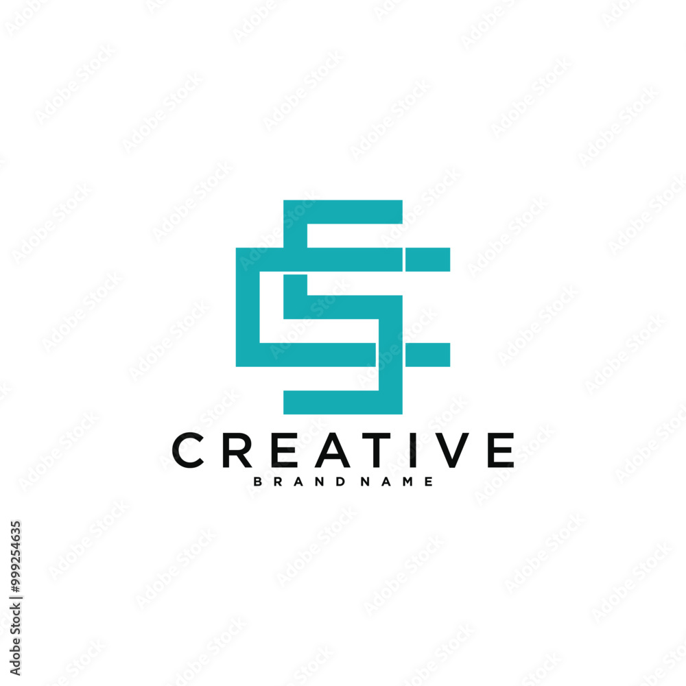 CS or SC letter logo design. Creative C S letter icon. Premium Vector CS or SC letter logo design. Creative C S letter icon. Premium Vector