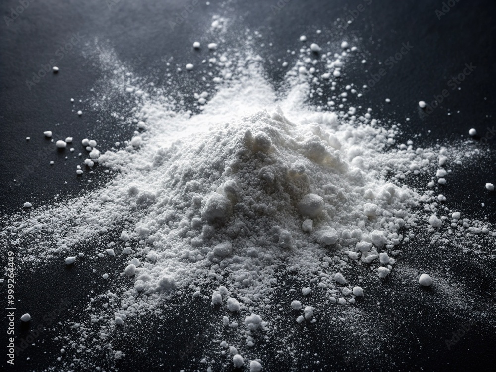 CLOSE-UP OF WHITE POWDER SCATTERED ON BLACK SURFACE, FORMING INTRICATE PATTERNS AND TEXTURES, CREATING A MINIMALISTIC AND ABSTRACT VISUAL COMPOSITION. CLOSE-UP OF WHITE POWDER SCATTERED ON BLACK SURFACE, FORMING INTRICATE PATTERNS AND TEXTURES, CREATING A MINIMALISTIC AND ABSTRACT VISUAL COMPOSITION.