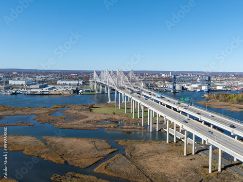 Obraz na płótnie New Goethals Bridge w salonie