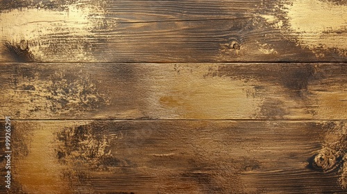 A rustic gold wood background with a metallic finish and weathered grain