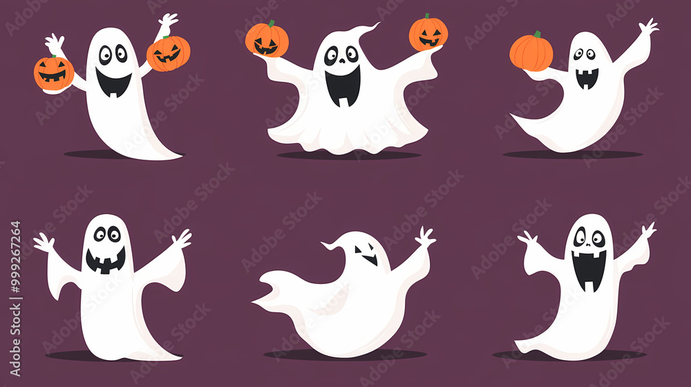 Halloween characters horror vector set design. Halloween character like grim reaper, ghost, pumpkin and Frankenstein. Halloween characters horror vector set design. Halloween character like grim reaper, ghost, pumpkin and Frankenstein.