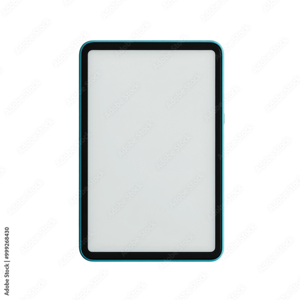 A minimalistic digital tablet with an empty screen. A minimalistic digital tablet with an empty screen.