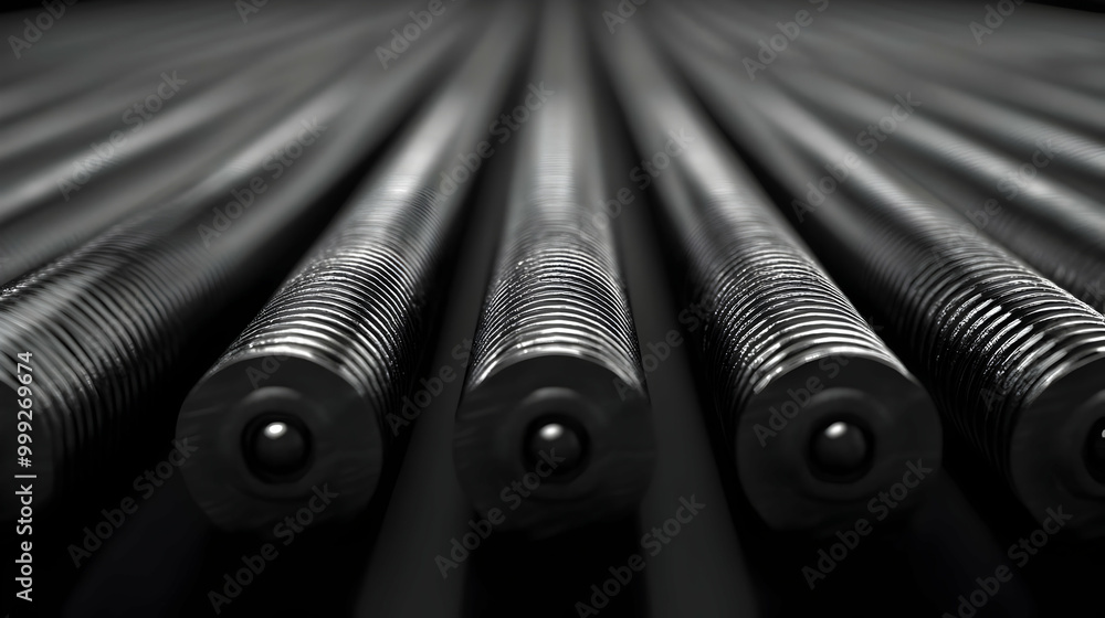 Threaded Rods: Close Up View of Precision Engineering Threaded Rods: Close Up View of Precision Engineering