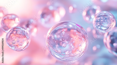 Activates skin collagen through the skin layers and reduces sagging skin cells. Serum and vitamins go down to the cells. 3d rendering.