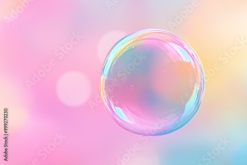 A single soap bubble