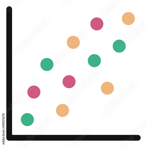 scatter diagram icon