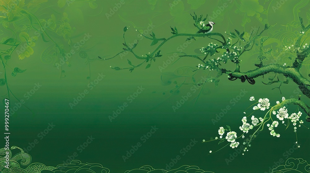 Exquisite Chinese Style Green Background: A Blend of Tradition and Elegance. Admire the Serenity and Charm Exquisite Chinese Style Green Background: A Blend of Tradition and Elegance. Admire the Serenity and Charm