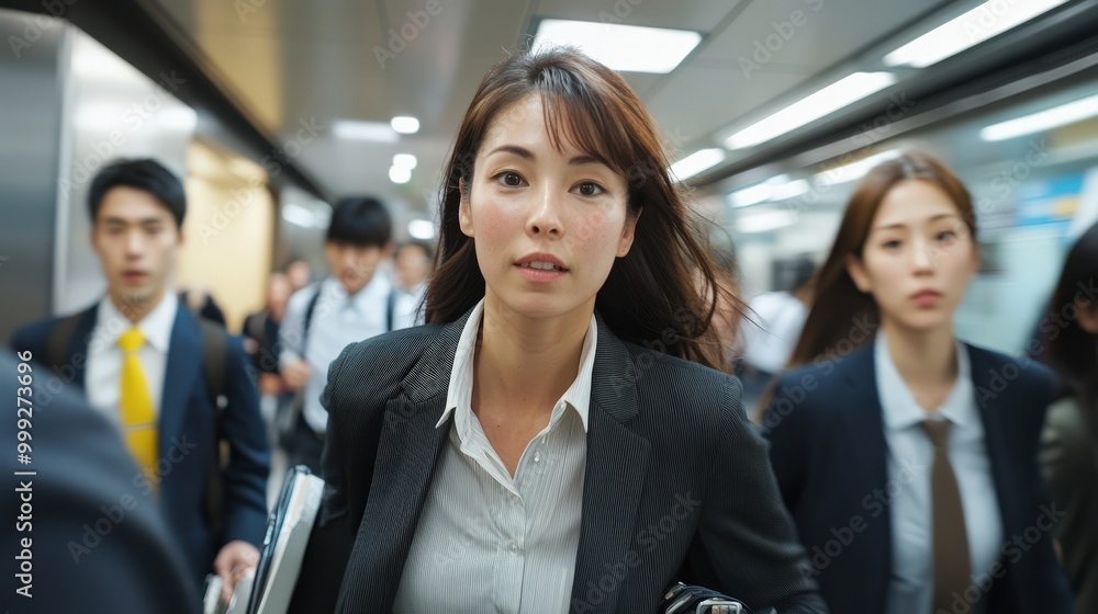 日本のダイナミックなオフィスライフ:多忙なプロフェッショナルの活躍 日本のダイナミックなオフィスライフ:多忙なプロフェッショナルの活躍