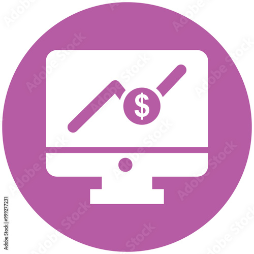 Arrow, dollar, monetization icon