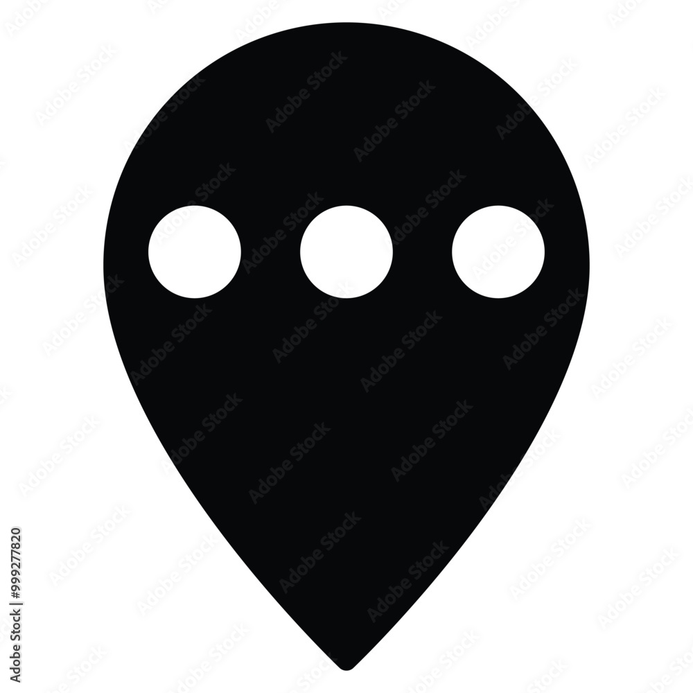 Fototapeta premium Dots, location, map icon