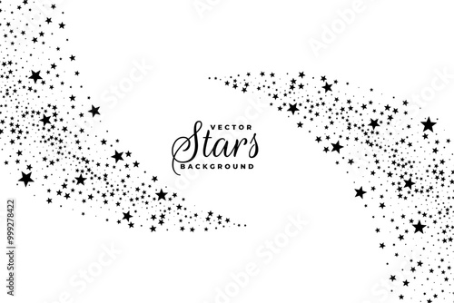 decorative kirakira stars trail background design