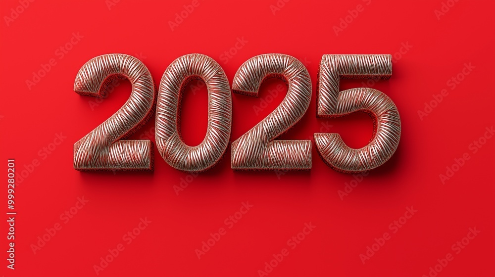 3D Font of text 2025 for new year 3D Font of text 2025 for new year