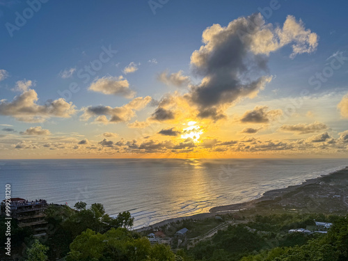 Sunset Over The Ocean