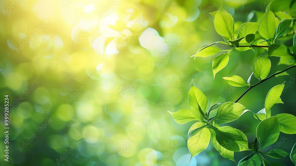 Tranquil Green Leaves Bokeh Tranquil Green Leaves Bokeh